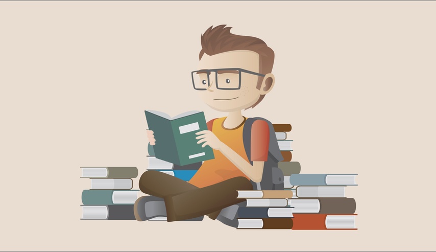 joven estudiando