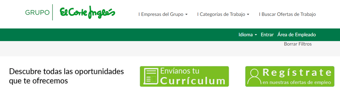 trabajar en el corte inglés