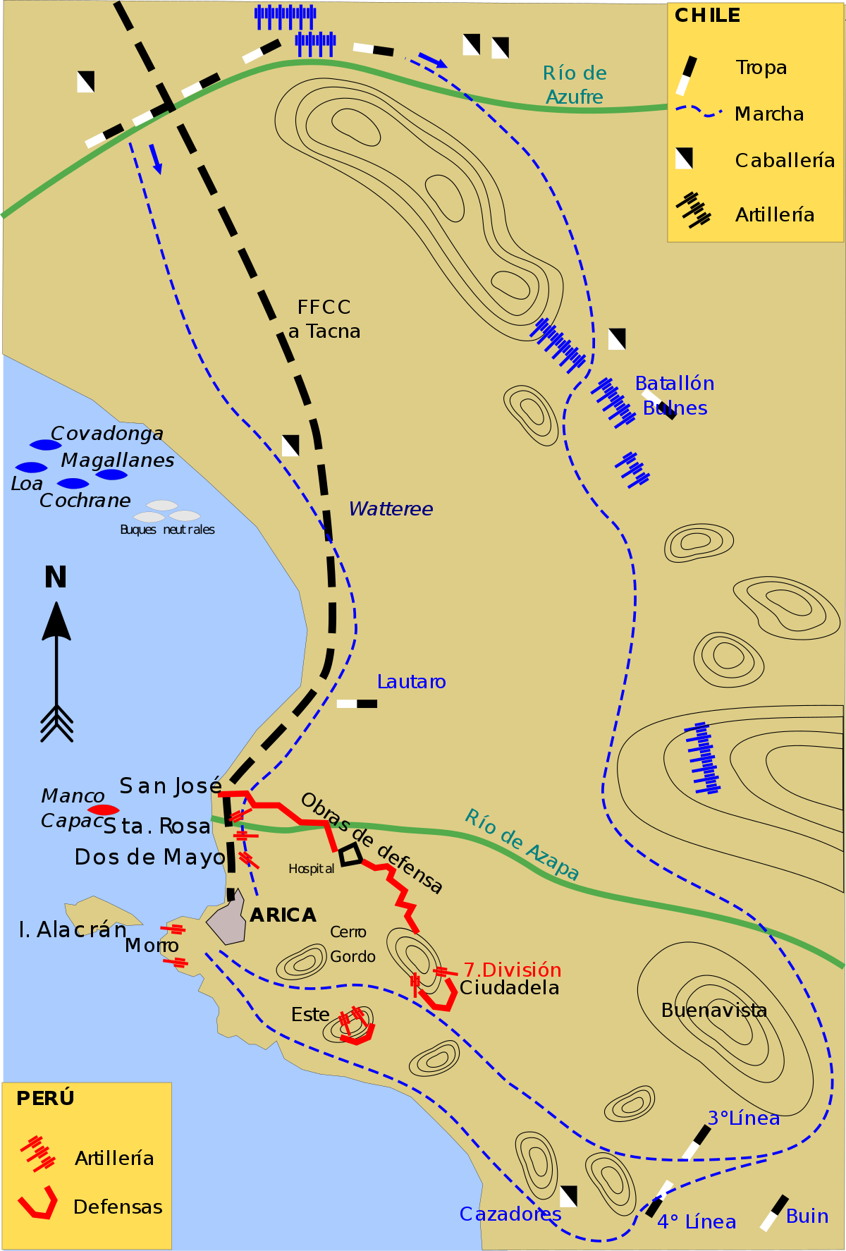 batalla de arica