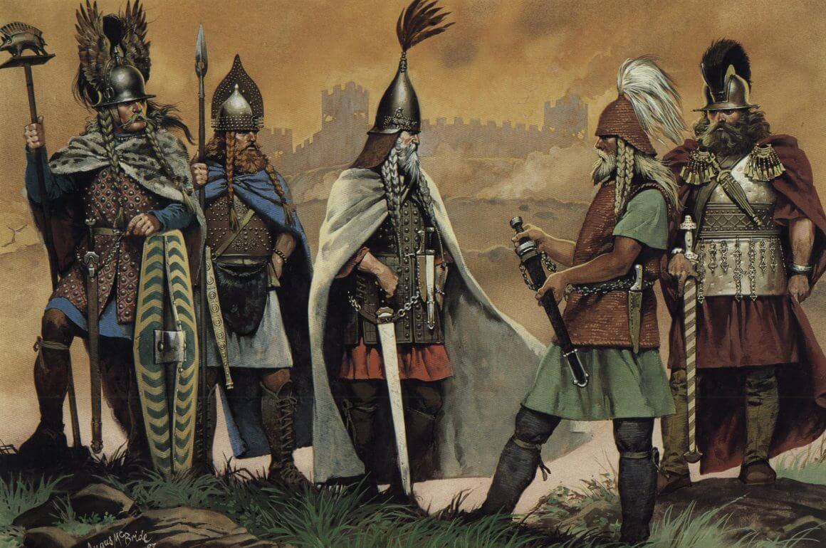 los celtas, guerreros