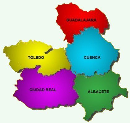 Mapa Castilla la Mancha
